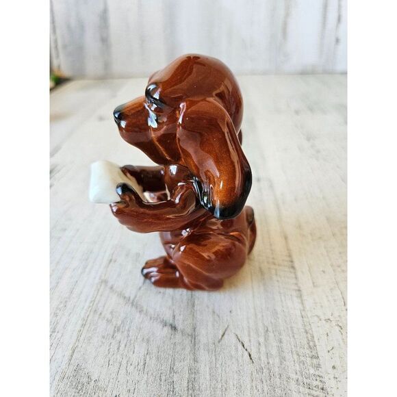 Goebel dog singing ceramic 33136 vintage puppy decor statue figurine - Picture 2 of 9